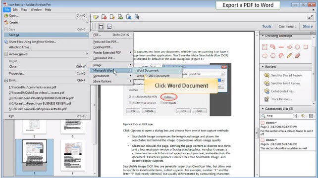 Convert pdf to word online free fast